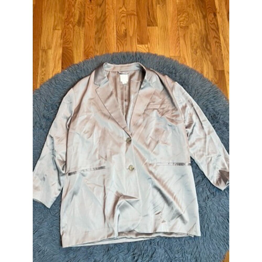 H&M Women's Satin Oversized Blazer Size M